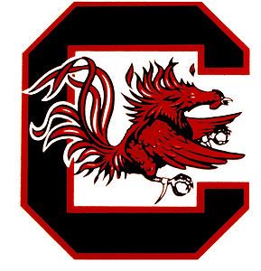  of South Carolina Gamecocks Large Logo Cornhole Decals Set of 2