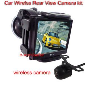 New 3 5 inch Monitor with Car Holder Wireless Rearview Backup 
