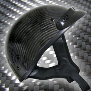 dot approved half helmet real carbon fiber size medium