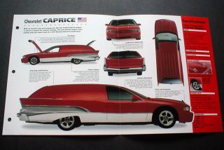 1992 Chevrolet Caprice Custom Wagon Imp Brochure 92