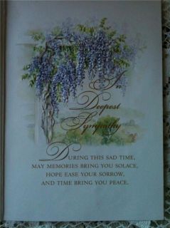 Carol Wilson Card Embossed Border with Tranquil Garden in Deepest 