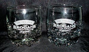 Brogans   The Original Irish Cream Liqueur Rock Glass   Pair