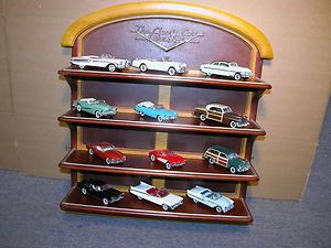    OF THE FIFTIES 12 CARS FRANKLIN MINT 1 48 DIECAST WITH DISPLAY SHELF