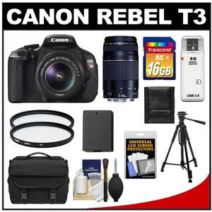 canon eos rebel t3 digital slr camera body ef s 18 55mm is ii lens 
