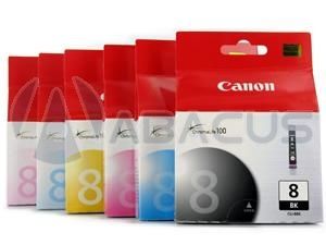 6pk Genuine Canon CLI 8 Printer Ink Cartridge Full Set