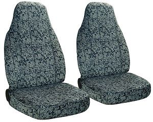   Silver Black Front Car Seat Covers More Back Seat Cover Avbl
