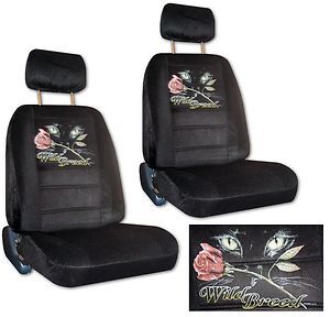 Seat Covers Car Truck SUV Wild Breed Cat Eyes with Rose Low Back PP 5 