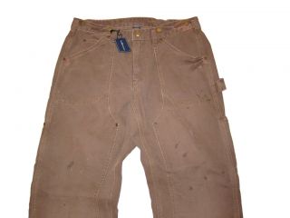  Ralph Lauren Distressed 34 x 32 Carpenter Work Pants Jeans 34x32 Denim
