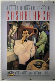 Casablanca Original Movie Poster 1992 Rerelease