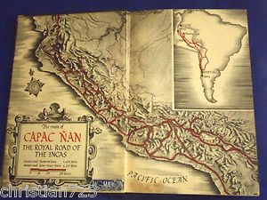 Highway of Sun Route of Capac ÑAN Road of The Incas Peru XRARE Maps 