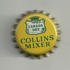   Lined Canada Dry Collins Mixer Cap Baker Dist Cape Girardeau MO