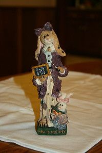 BOYDS BEARS FOLKSTONE COLLECTION FIGURINE Miss Prudence P. Carrotjuice 