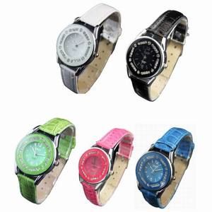  Small Case Ladies Girls Quartz Leatheroid Wrist Watch Watches