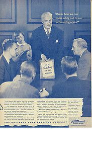 National Cash Register Company Vintage 1949 Print Ad