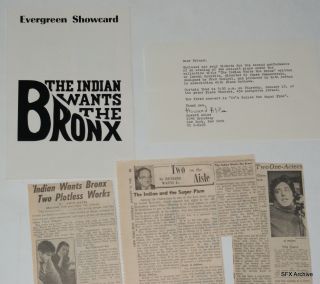 Vint 1968 Al Pacino Indian Wants The Bronx Off Broadway Program Doc 