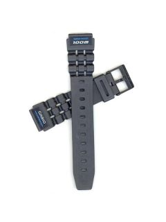 Genuine Factory Casio 19mm Black Resin Replacement Watch Band 