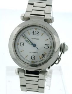 cartier pasha c stainless steel 35mm automatic watch