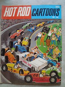 May 1965 Hot Rod Cartoons Auto Racing Drag Comic Book Car Toons Number 