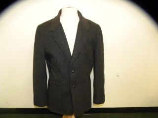 ANTHONY CAPUTO mens gray light weight wool jacket/coat.Long sleeves 