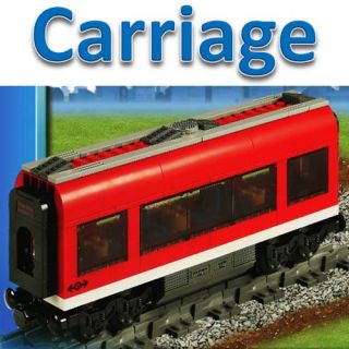   Passenger Red High Speed Middle Carriage Railway Set 7938 New