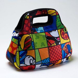 Disney Britto Mickey Mouse Insulated Lunch Bag Tote New