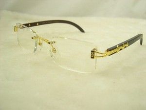   Brand New Cartier Wood Eyeglasses Glasses Frame Sunglasses 27g
