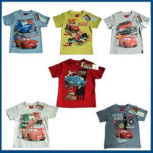   Cars Lightning McQueen Tshirt Cartoon Characters Sizes 3 8