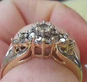 75 Off 1 Carat Diamond 14k Solid Yellow Gold Ring Size 10