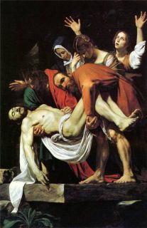 Deposition from The Cross Caravaggio Repro Oil Paint