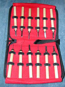 Wood Carving Set 12 Knives Handy Case New