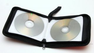 CD DVD Media Storage Binder 24 Disc Holder Carrying Case Wallet Book 