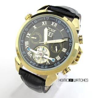   Business Mens Automatic Mechanical Calendar Date Wrist Watch Fashion