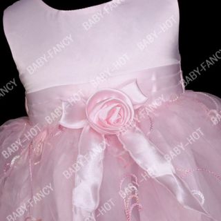 D060 Girl Baby Wedding Bridesmaids Dresses 9 18 Months
