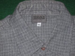 Versance Shirt  XL 17  TGrey Pattern  Con VGood  Great w. Suit 