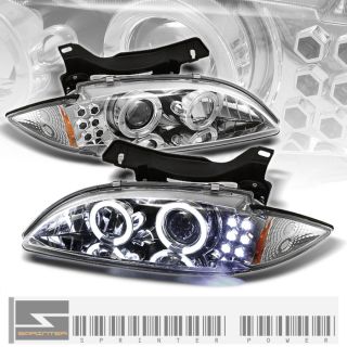 95 99 Cavalier 1pc Halo Proejctor LED Chrome Headlights