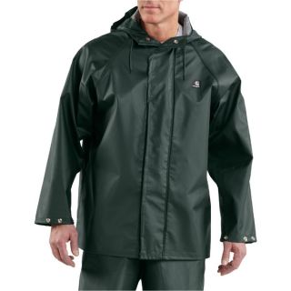 Carhartt Lightweight PVC Rain Coat Green C79 GRN