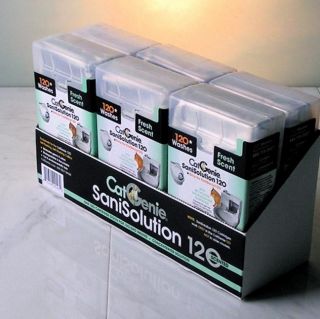 Cat Genie 120 Sanisolution Cartridges 6 Pack Fresh Scent