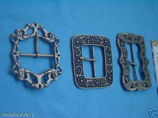 This listing is for 3 screen accurate waist belt Buckles, made of 