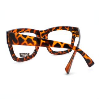 Oversized Cat Eye Wayfarer Eyeglass Frame Chic Fashion New Tort Clear 