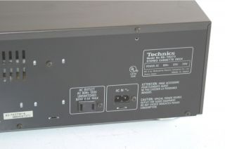 Technics RS TR373 2 Cassette Tape Deck Recorder