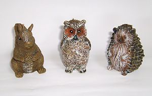 Candles Forest Animal Candles Owl Squirrel Hedgehog