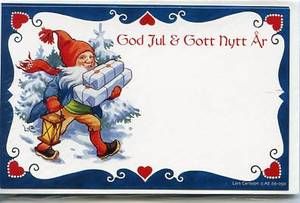 Swedish Lars Carlsson Christmas Tomtar Elves 10 Cards Envelopes 66050 