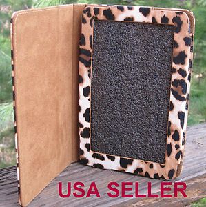   Kindle Fire Leather Case Cover Folding Stand Leopard Print Kindle Case