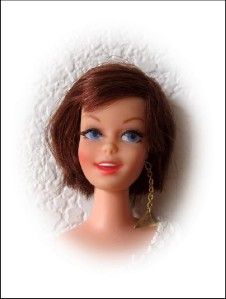 Mattel Barbie Vintage Twist N Turn Casey 1967 Orig Swimsuit Earring 