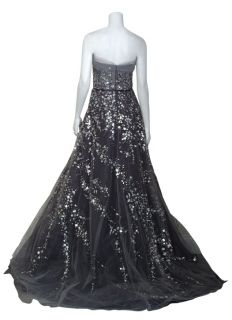 Carolina Herrera Exquisite Tulle Sequins Formal Ball Gown Dress $7990 