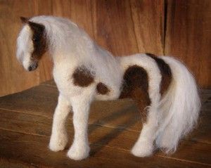 Needle Felted OOAK Horse Gypsy Vanner Pony Wool WJF