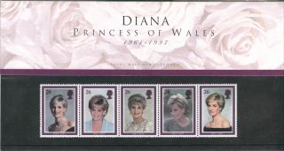 MNH SC 1791 1795 Princess Diana Presentation Pack