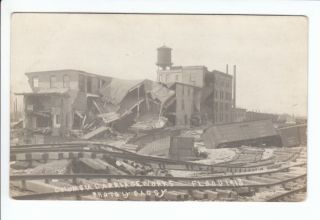  Oh 1913 Flood Old Daggy RPPC Postcard Columbiia Carriage Works