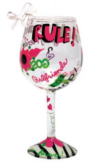 Lolita Wine Glass Christmas Ornament Girl Friends Rule