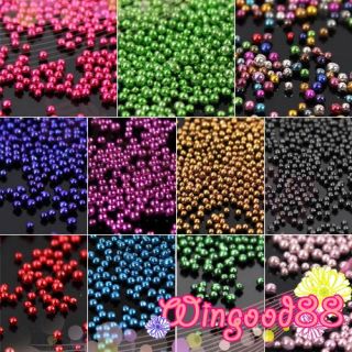 Mix Colors Mini Caviar Beads for 3D UV Gel Nail Art Tips Design 